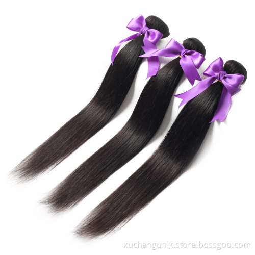 Uniky sample hair bundles wholesale virgin brazilian human hair bundle distributors, 100% raw human hair extensions factory